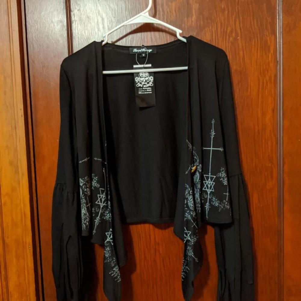 SeX PoT ReVeNGe Open Print Cardigan